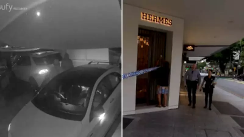 Father's Stolen Cars Used in Brazen Hermès Ram Raid in Brisbane