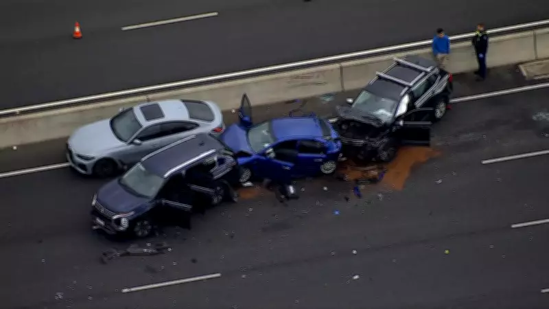 Five-Car Pile-Up on Monash Freeway Leaves Woman and Boy Critically Injured