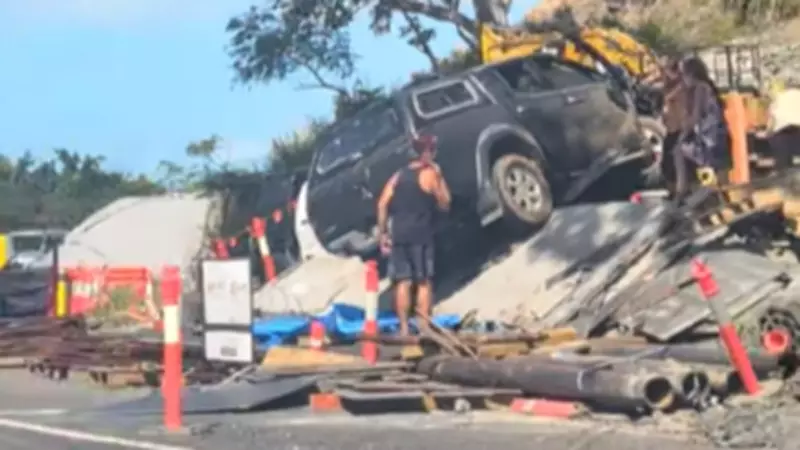 Head-On Collision at Ellis Beach Injures Seven, Causes Traffic Chaos