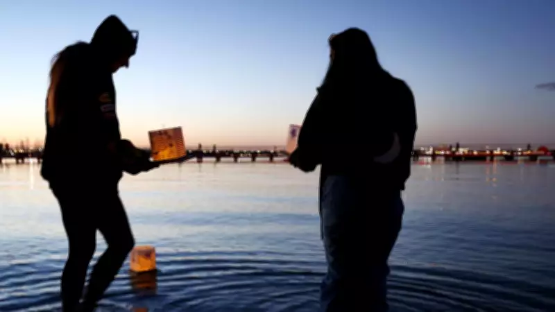 Hundreds Illuminate Geelong's Eastern Beach at Water Lantern Festival