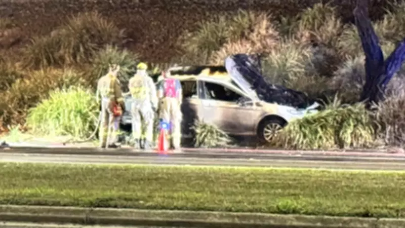 Hybrid Car Battery Fire Sparks Major Emergency Response in Geelong