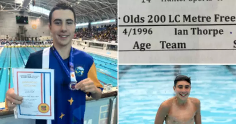 Liam Blair Breaks Ian Thorpe's 30-Year-Old Australian Swim Record