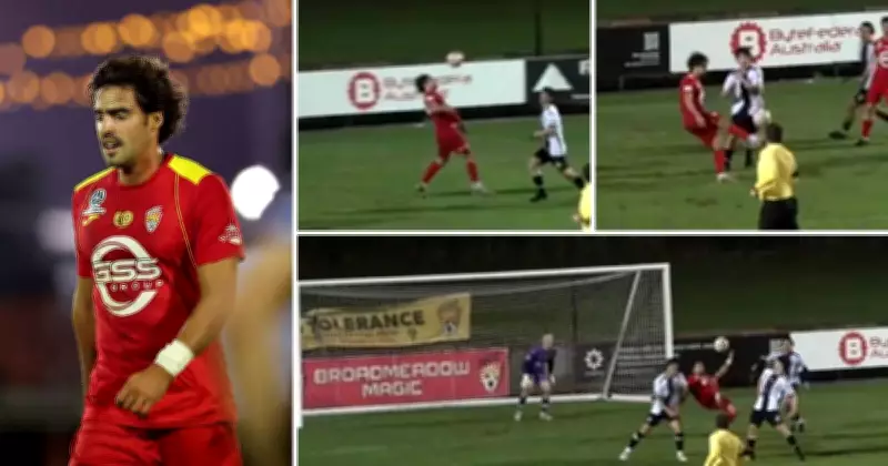 Luis Lara Delgado's Bicycle Kick: Next Level for Broadmeadow Stars