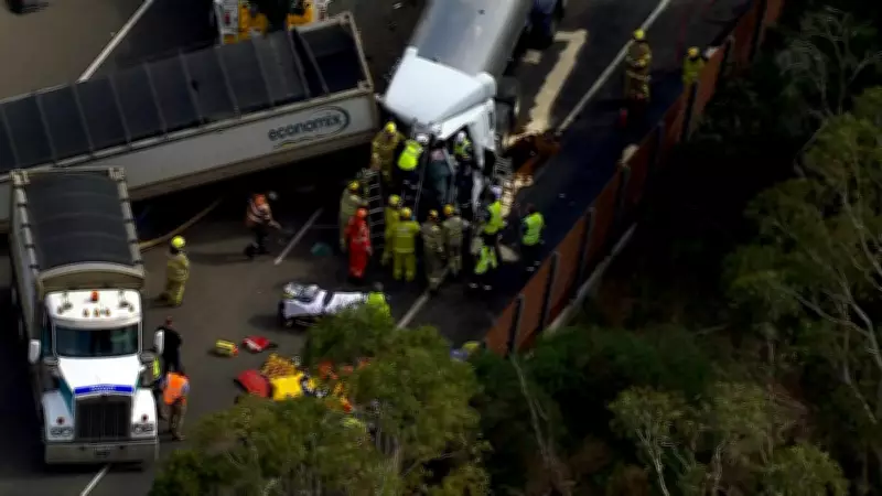 Multi-Vehicle Freeway Crash in Melbourne's South-East Leaves Driver Critically Injured