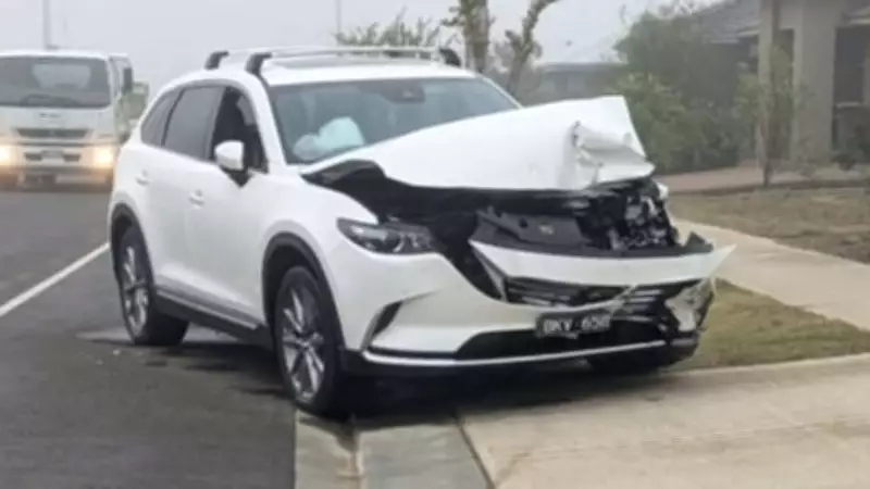 Mystery Deepens as Crashed Car with Deployed Airbag Found on Quiet Mount Duneed Street