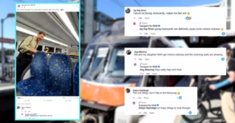 New Train Social Media Posts Mock Illawarra Commuters Over Seating