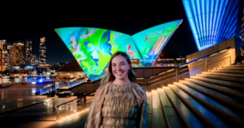 Newcastle Artist Izzy Lawrence's Work Illuminates Sydney Opera House