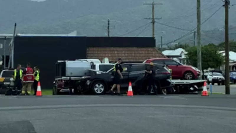 Two-Vehicle Crash Closes Lyons Street in Bungalow, Cairns