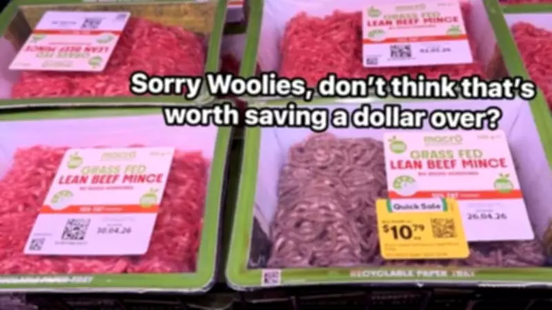 Woolworths grey mince sparks food safety debate online
