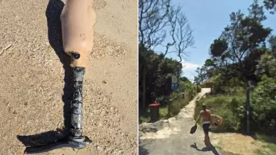 Couple's Beach Fishing Trip Leads to Discovery of Prosthetic Leg