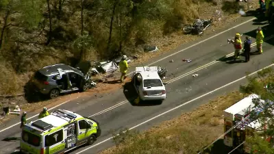 Five in Life-Threatening Condition After Multi-Vehicle Crash on Notorious Queensland Mountain Road
