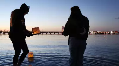 Hundreds Illuminate Geelong's Eastern Beach at Water Lantern Festival