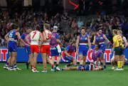 Bulldogs star Naughton cleared of serious neck injury, still in mix for Fremantle clash