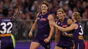 Luke Jackson's 'unicorn' goals power Fremantle Dockers to win over Carlton