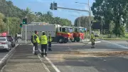 Truck Overturns on Captain Cook Highway, Causing Major Traffic Delays