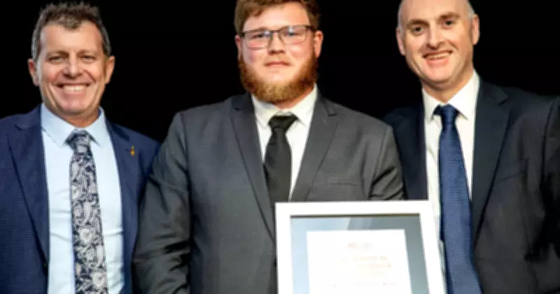 Accidental bricklayer wins award, urges locals to join trades