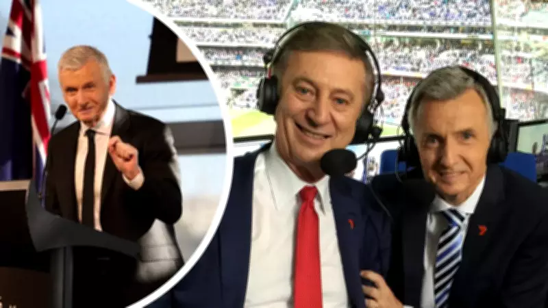 Bruce McAvaney's heartfelt tribute to Dennis Cometti at memorial service