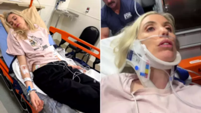 Comedian Laura Clery pinned under 270kg fridge in near-fatal accident