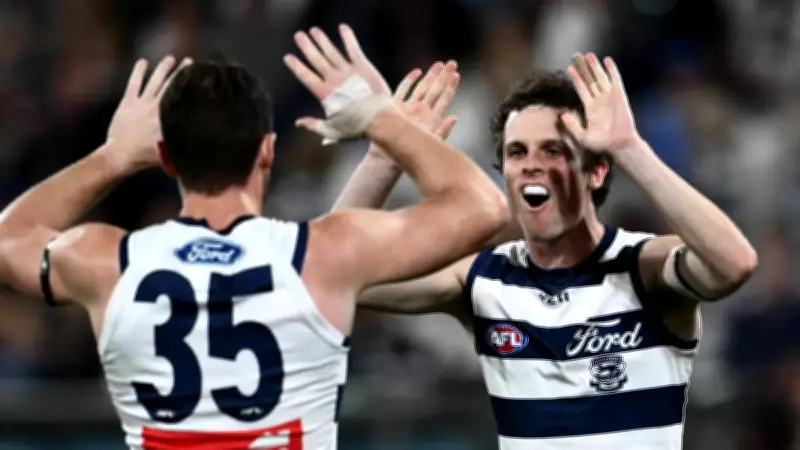 Geelong crush North Melbourne with nine-goal final term at GMHBA Stadium