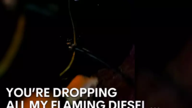 Gold Coast fuel thief caught on camera siphoning diesel from truck