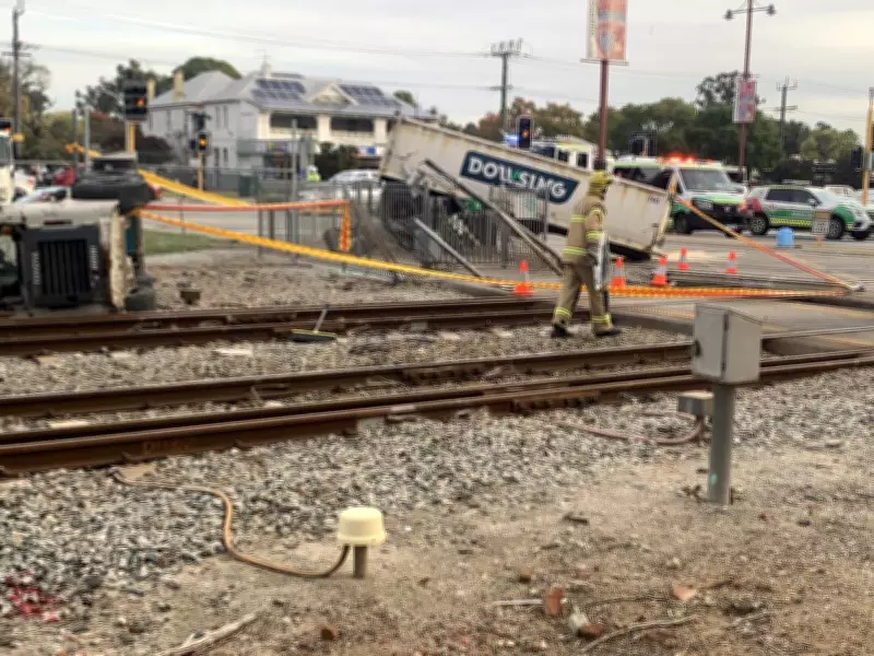 Guildford Train-Truck Crash Cleanup Complete, Services Resume