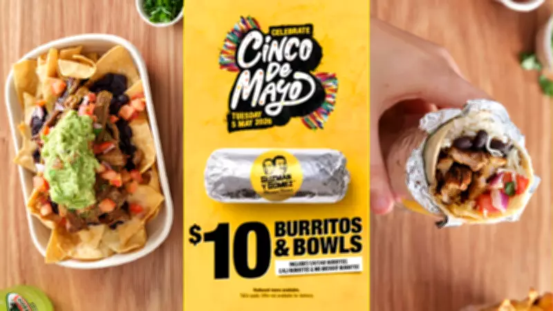 GYG Offers $10 Burritos and Bowls for Cinco de Mayo Celebration