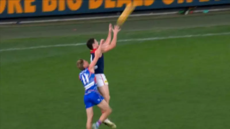 Harvey Langford's dropped mark costs Melbourne in three-point loss to Bulldogs