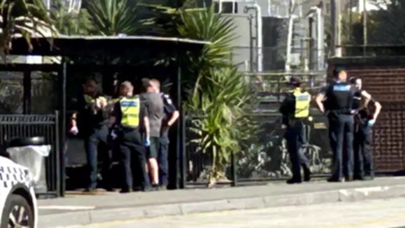 Hatchet Seized After Man Tried to Set Fire to Bus Shelter in Geelong