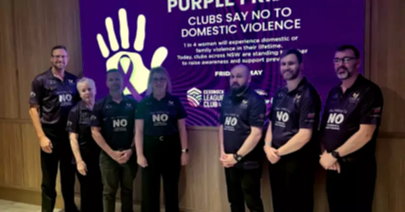 Hunter Clubs Go Purple Against Domestic Violence for Purple Friday