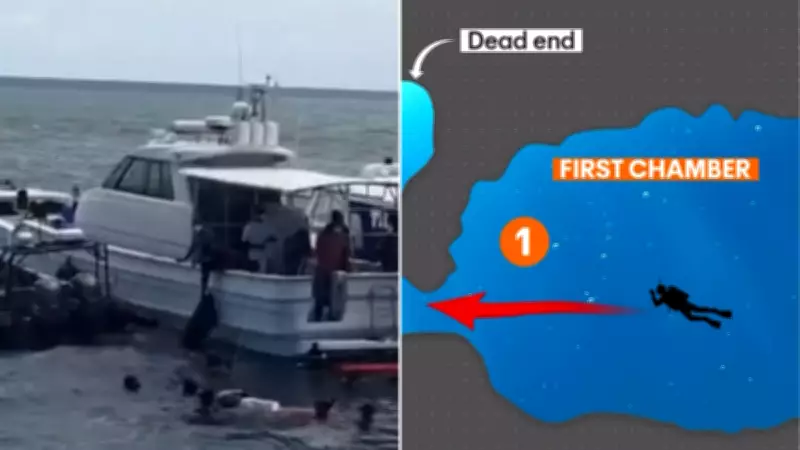 Italian divers' fatal Maldives cave dive: wrong turn in zero visibility