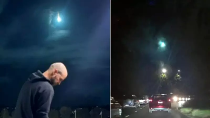 Meteor Lights Up Sydney Skies in Green Blast Captured on Camera