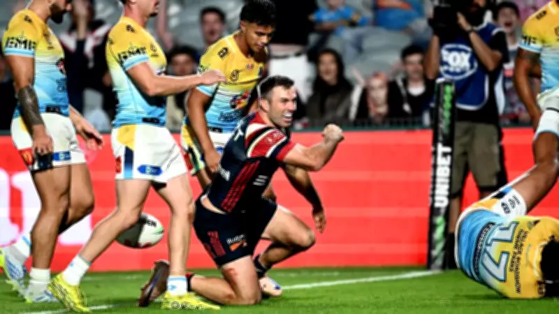 Tedesco double steers Roosters to sixth straight NRL win over Titans