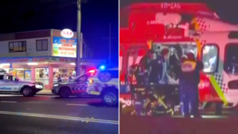 Teen Worker Held at Knifepoint, Off-Duty Guards Stabbed in Rescue