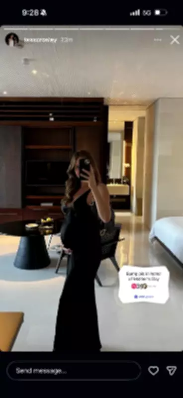 Tess Crosley Shares Baby Bump Photo Ahead of Mother's Day Amid Affair Scandal
