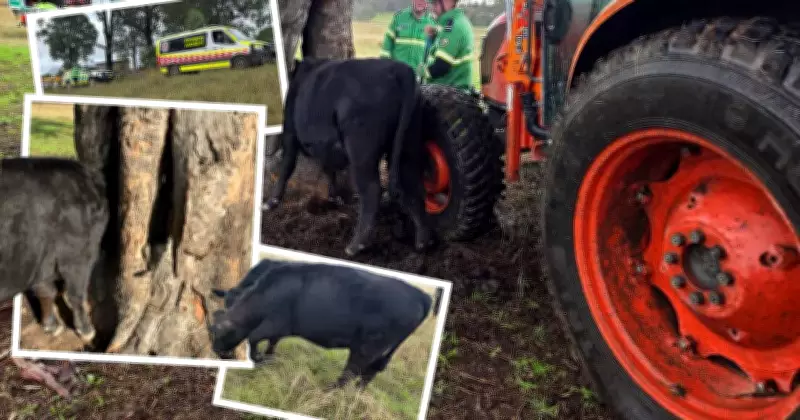 Trapped heifer rescue: Rescuer injured in dramatic Hunter Valley op