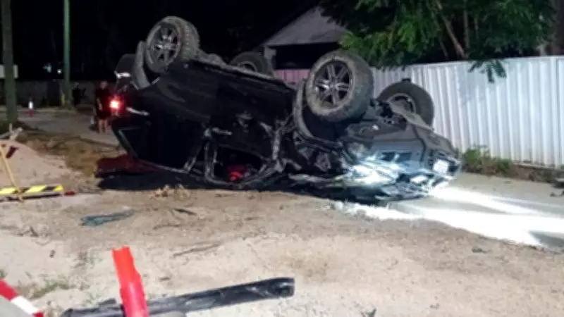 Two Men Hospitalised After Car Flips Multiple Times in Kelso