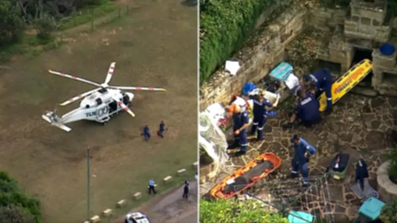 Woman in 60s seriously injured in fall at Sydney's Palm Beach home