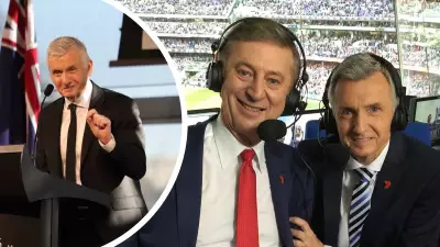 Bruce McAvaney's heartfelt tribute to Dennis Cometti at memorial service