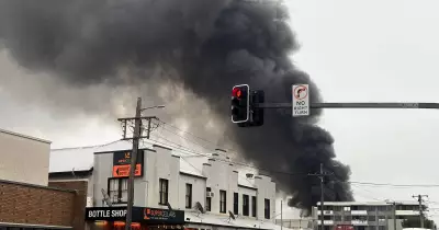 Major Fire Engulfs Mayfield Building, Maitland Road Closed