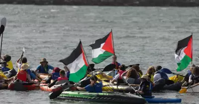 Newcastle Harbour Protest Over Gaza Aid Flotilla Activists' Detention
