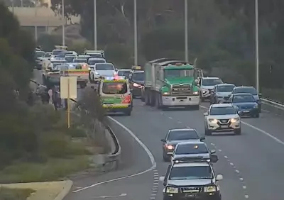 Person Trapped After Van Flips on Reid Highway, Causing Delays