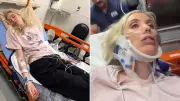 Comedian Laura Clery pinned under 270kg fridge in near-fatal accident