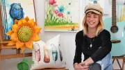 Geelong Artist Blends Aerial Silks and Painting into New Art Form