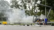 Heroic Cleaner Recounts Desperate Battle to Save Driver from Burning Car in Townsville