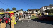 Man injured as intense fire destroys Cringila structure