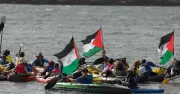 Newcastle Harbour Protest Over Gaza Aid Flotilla Activists' Detention