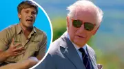 Robert Irwin spills orange juice on King Charles not once but twice