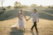 Surprise Highland cows greet bride at Ferguson Valley wedding