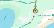 Truck and Three Cars Collide at Fern Bay, Two Trapped