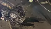Woman Arrested After Spectacular Airborne Crash in Geelong West